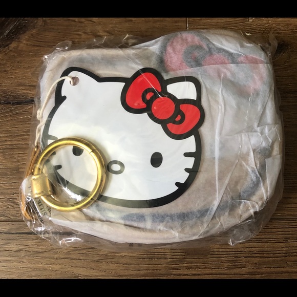 HELLO KITTY (Loungefly)-NWT Gold Clutch Bag - Picture 8 of 16